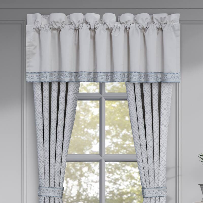 Boulevard Window Straight Valance - Sterling