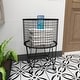 preview thumbnail 6 of 52, CosmoLiving by Cosmopolitan Industrial Iron Rolling Storage Basket Cart - 17 x 17 x 25