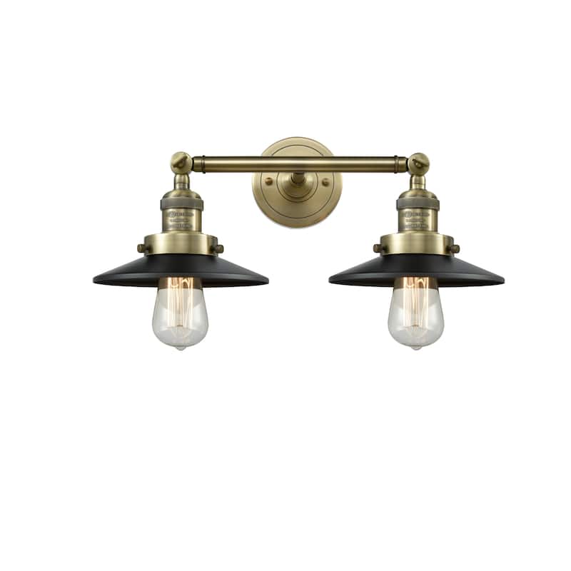Innovations Lighting Railroad 2 Light 18" Wide Bathroom Vanity Light