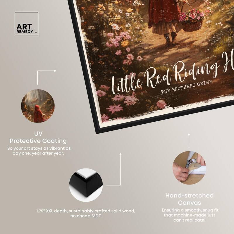 Classic Red Riding Hood Canvas by Art Remedy