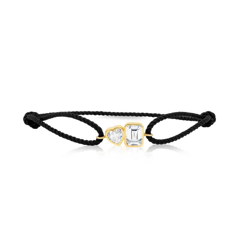 SHYMI Cord Bracelet - Gold & Grey
