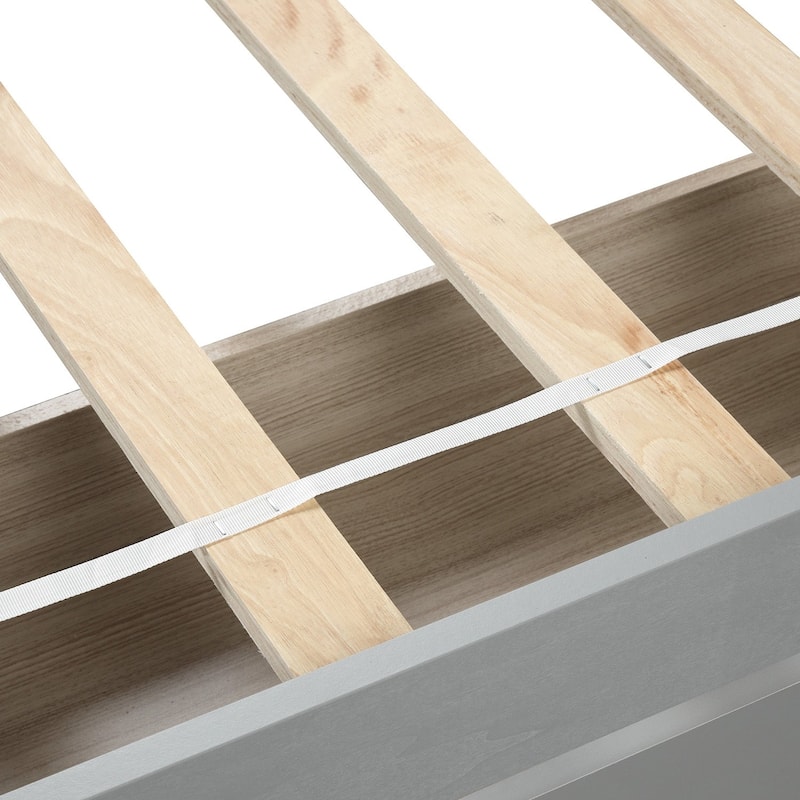 Twin Platform Storage Bed Wood Bed Frame