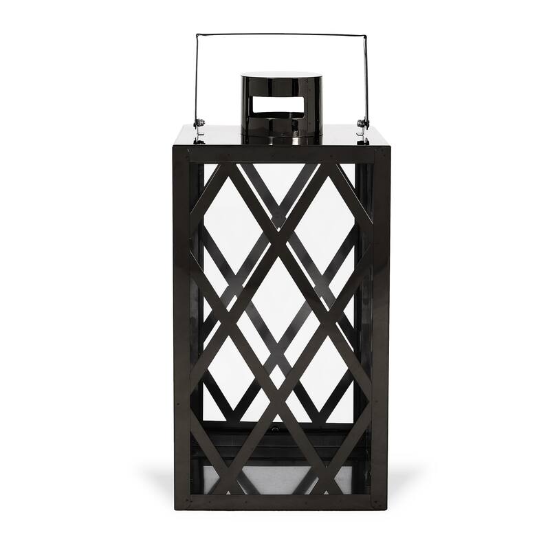 Ashuelot Outdoor Outdoor 14" Stainless Steel Lantern by Christopher Knight Home
