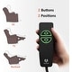 preview thumbnail 2 of 45, Mcombo Electric Power Recliner Chair with Massage and Heat, Faux Leather 7050