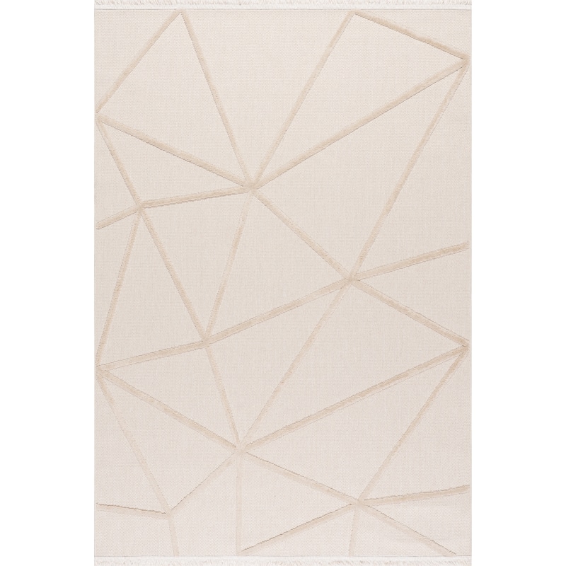 Nuloom Anica Geometric Fringe Area Rug