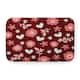 Flowery Love Pet Feeding Mat for Dogs and Cats - Red - 24" x 17"