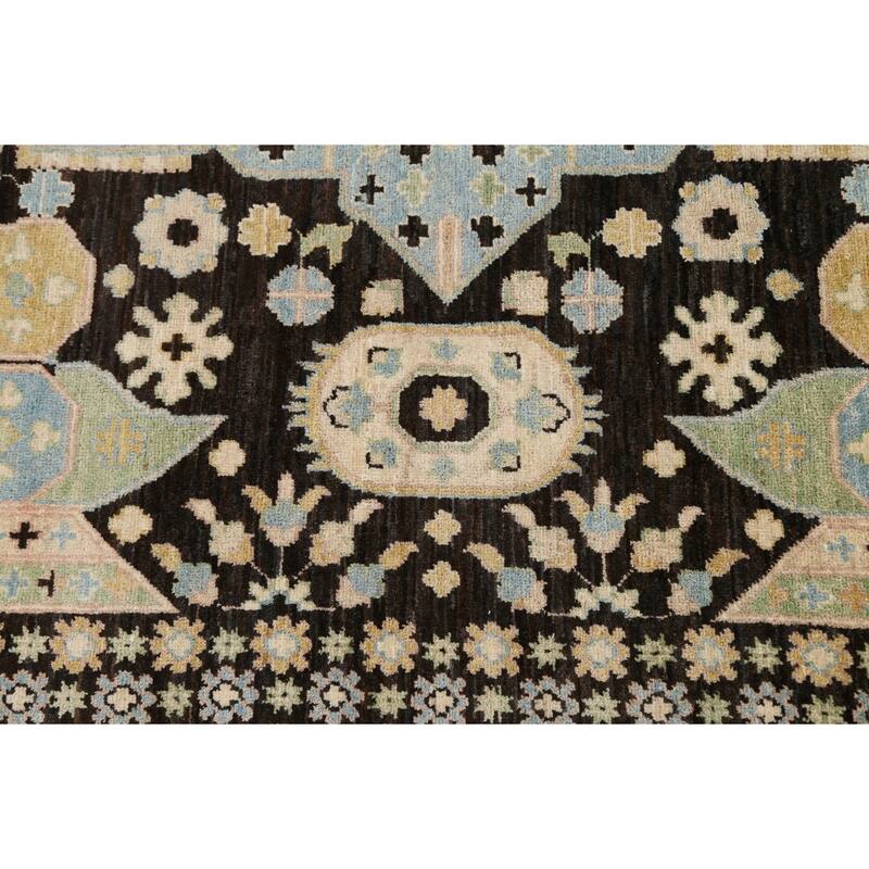 Stunning Geometric Khotan Oriental Area Rug Wool Handmade Carpet - 8'9" x 11'8"