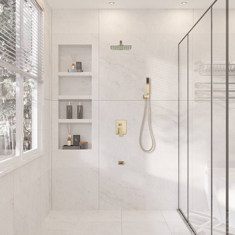 CASAINC 3-Function 10-In Wall Mounted Shower System