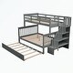 preview thumbnail 41 of 46, Stairway Twin-Over-Full Bunk Bed with Twin size Trundle