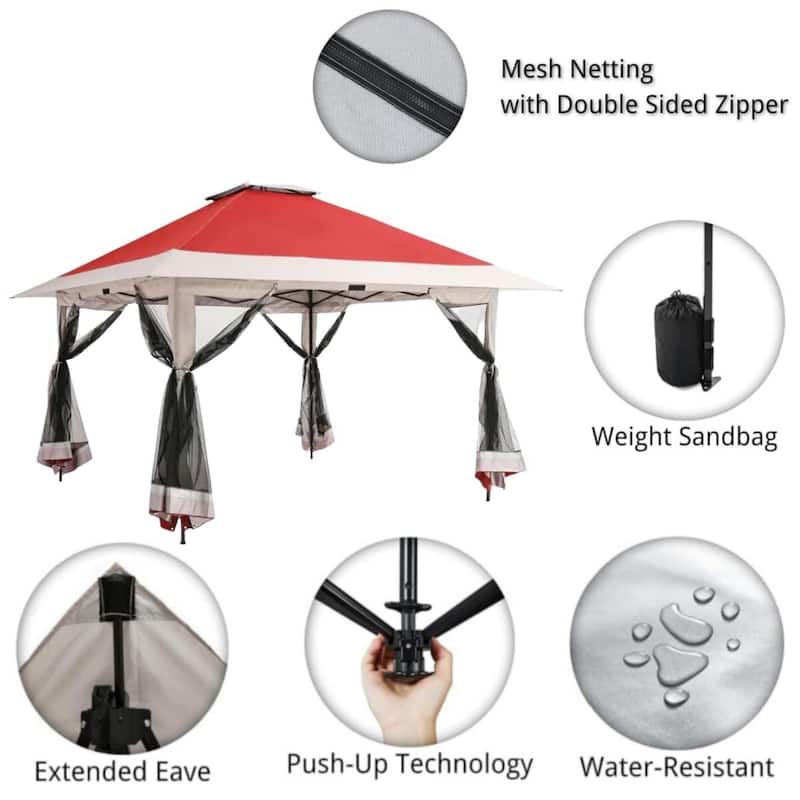 12x12 Pop Up Gazebo Outdoor Canopy Shelter