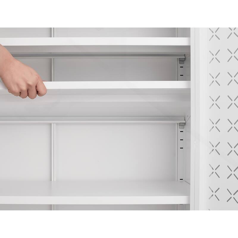 Versatile Double Door Shoe Cabinet with Innovative Design for Optimal Storage