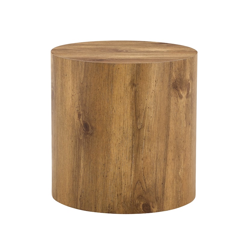 The cylindrical table with its patterned design can be easily integrated into a variety of interior styles, small dining tables