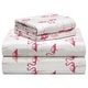 preview thumbnail 13 of 24, Pointehaven Printed Cotton Flannel Hemstitch Deep Pocket Bed Sheet Set California King - Flamingos