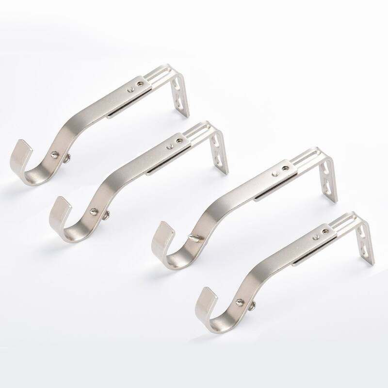 Lumi 1 in. Single Curtain Rod Bracket (4-Pack)