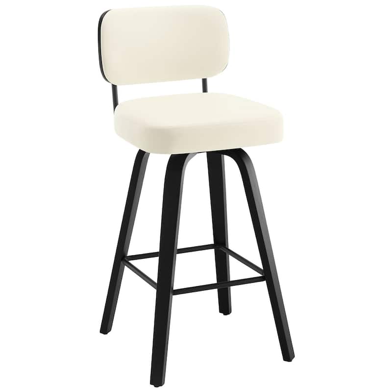 26"/29" Swivel Counter/Bar Stools with Black Bentwood Legs