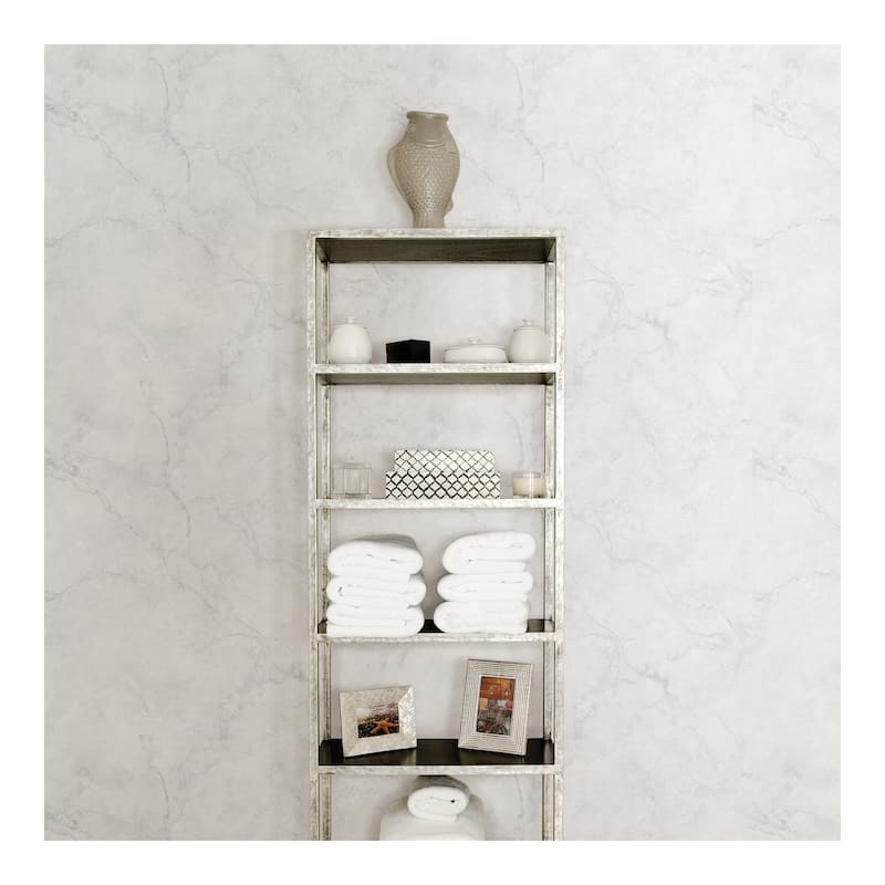NuWallpaper Carrara Marble Peel & Stick Wallpaper - 216in x 20.5in x 0.025in