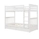 preview thumbnail 61 of 68, American Classic Traditional Style Twin-over-Twin Bunk Bed with Ladders and Two Storage Drawers