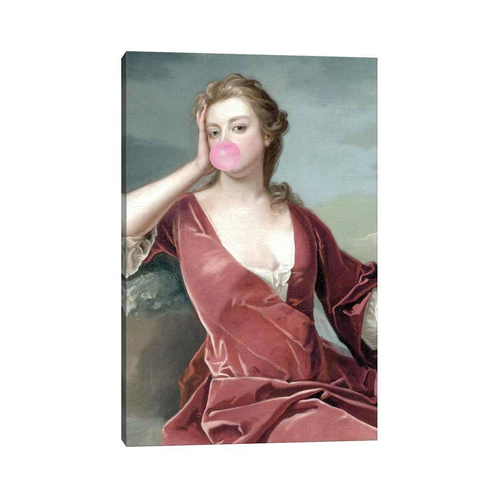 iCanvas "Bubble Gum Blowing Duchess II" by Ruby and B Canvas Print