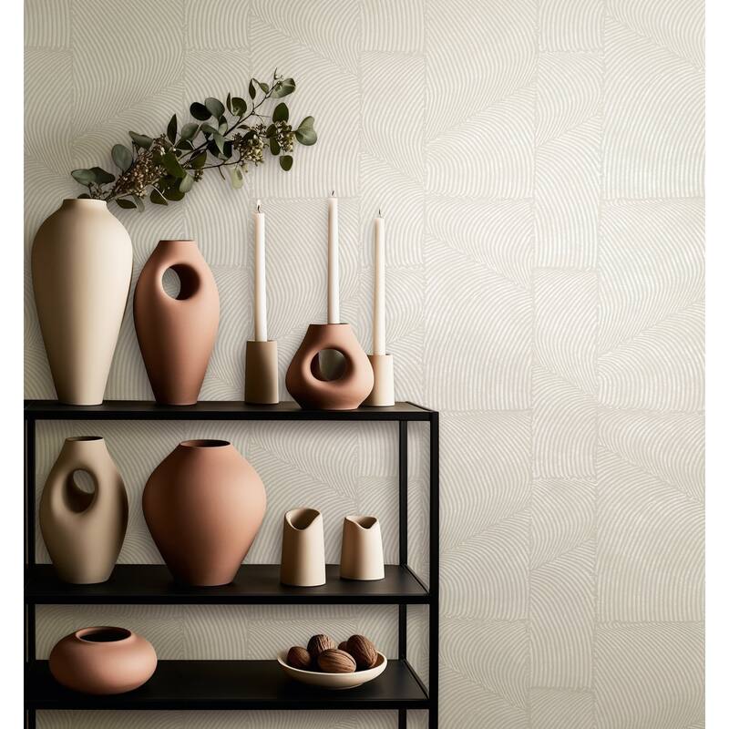 Galerie Wallcoverings Terra Collection Abstract Stone Glitter Finish Clay on Non-woven Wallpapr Roll