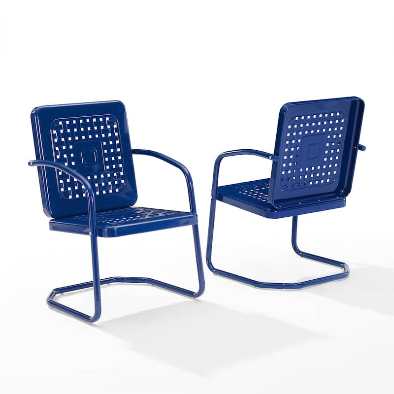 Crosley Bates 2Pc Outdoor Metal Chair Set - 22"x22"x35"