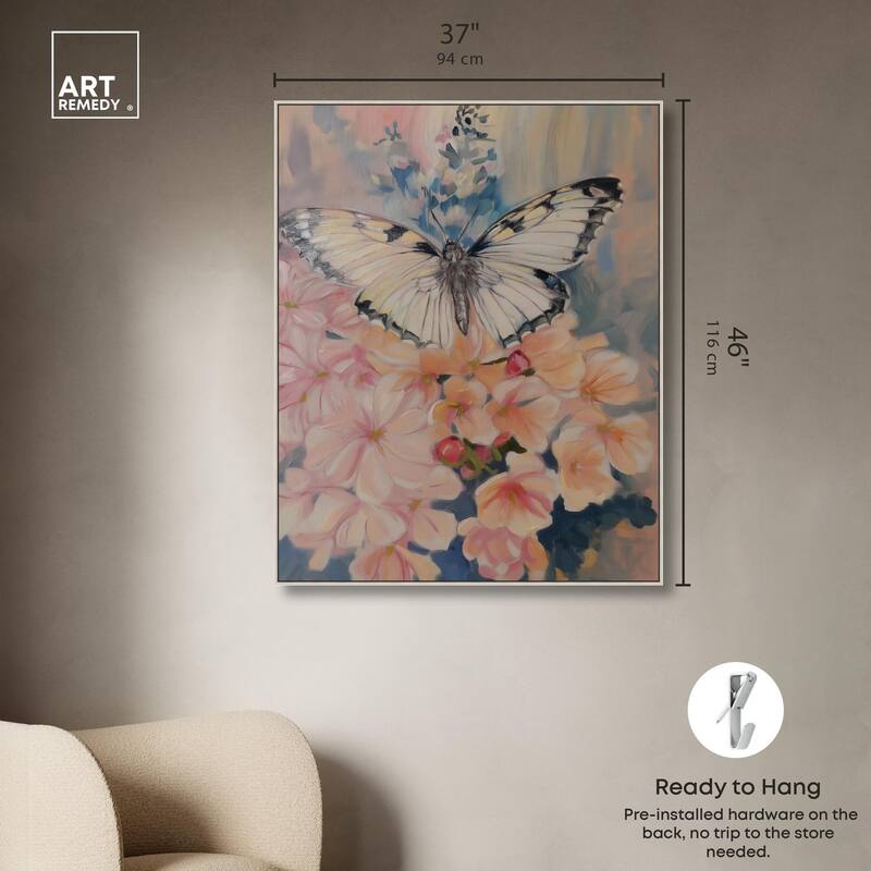 Moonstone Monarch Canvas by Art Remedy