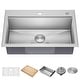preview thumbnail 61 of 150, KRAUS Kore Workstation Drop-In Stainless Steel Kitchen Sink