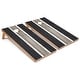 preview thumbnail 1 of 3, Dark Grey Striped Cornhole Boards with LED Lights 16 Years and Up