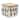 Ceramic Pine Tree Canister with Wood Lid 5.25"L