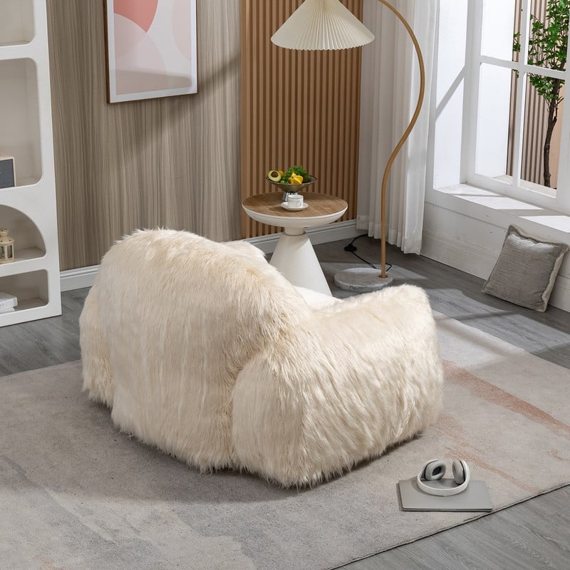 Bean Bag Chair Lazy Sofa Bean Bag Chair Adult, Teen High Density Foam Padded Modern Accent Chair Comfortable Living Room