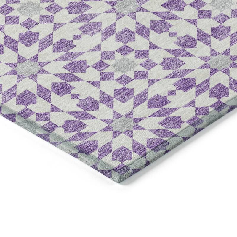 Machine Washable Indoor/ Outdoor Chantille Morrocan Boho Rug