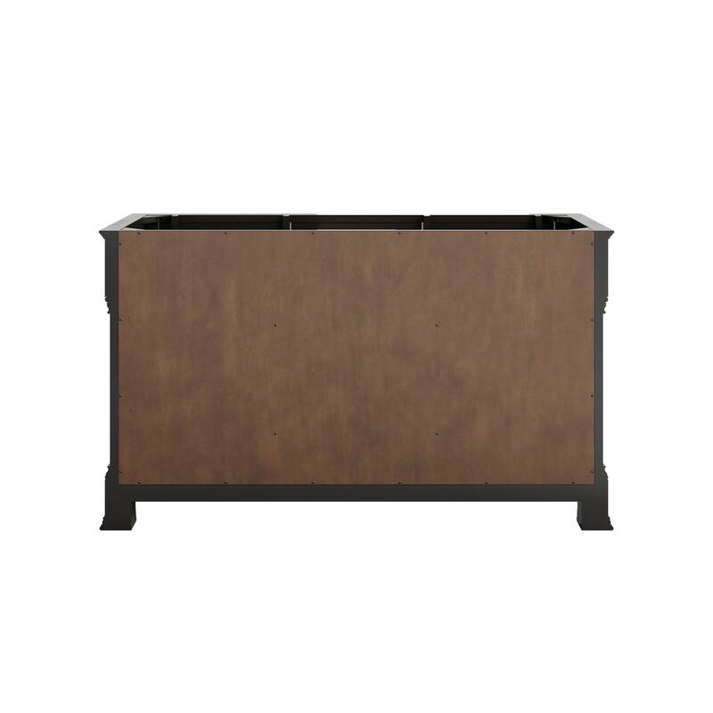Brookfield 60D" Double Vanity, Black Onyx