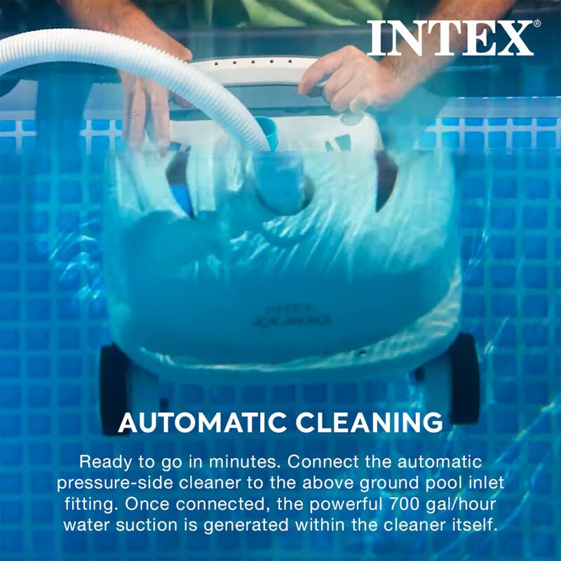 Intex Rectangular Ultra XTR Frame Swimming Pool w/ Pump & Robot Vacuum Cleaner - 224.4