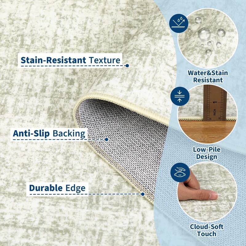 Garvee Modern Timeless Solid Area Rug