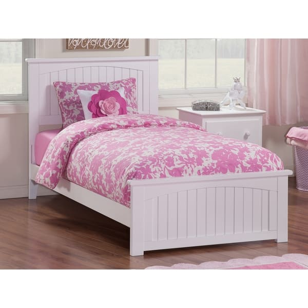 slide 2 of 6, Nantucket Twin Bed with Matching Footboard in White