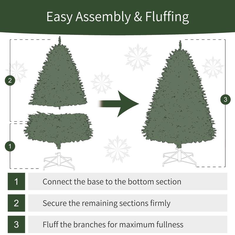 Puleo International 4.5' Pre-Lit Artificial Noble Fir Tree with 200 Dual-Color LED Lights