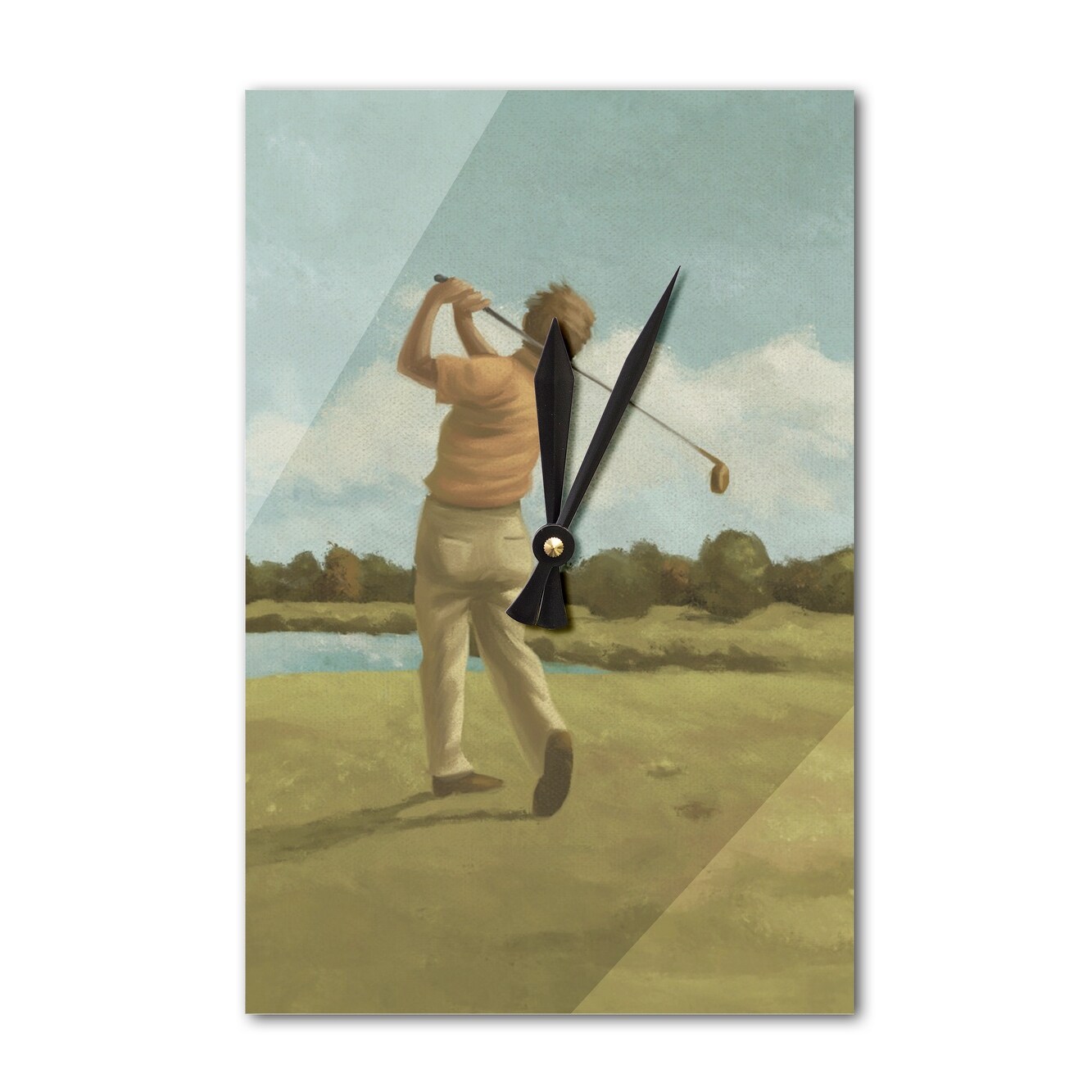Shop Golf Tee Off Oil Painting Lantern Press Artwork