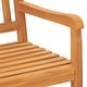 preview thumbnail 5 of 6, vidaXL 3-Seater Patio Bench with Table 59.1" Solid Teak Wood - 59.1" x 24.6" x 35.4"