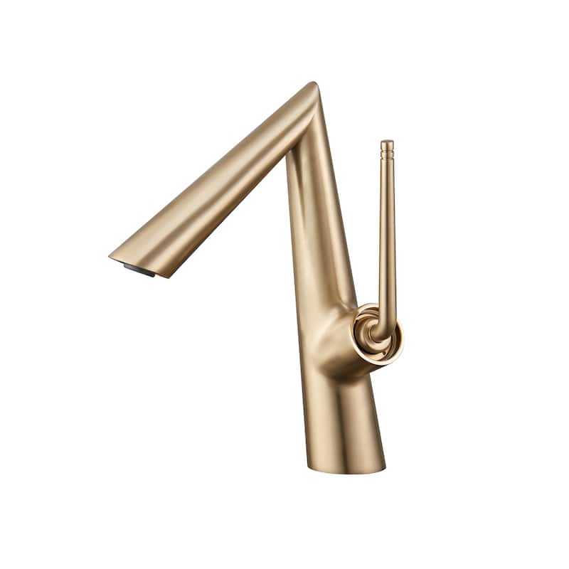 Rbrohant Single Handle Single Hole Bathroom Sink Faucet