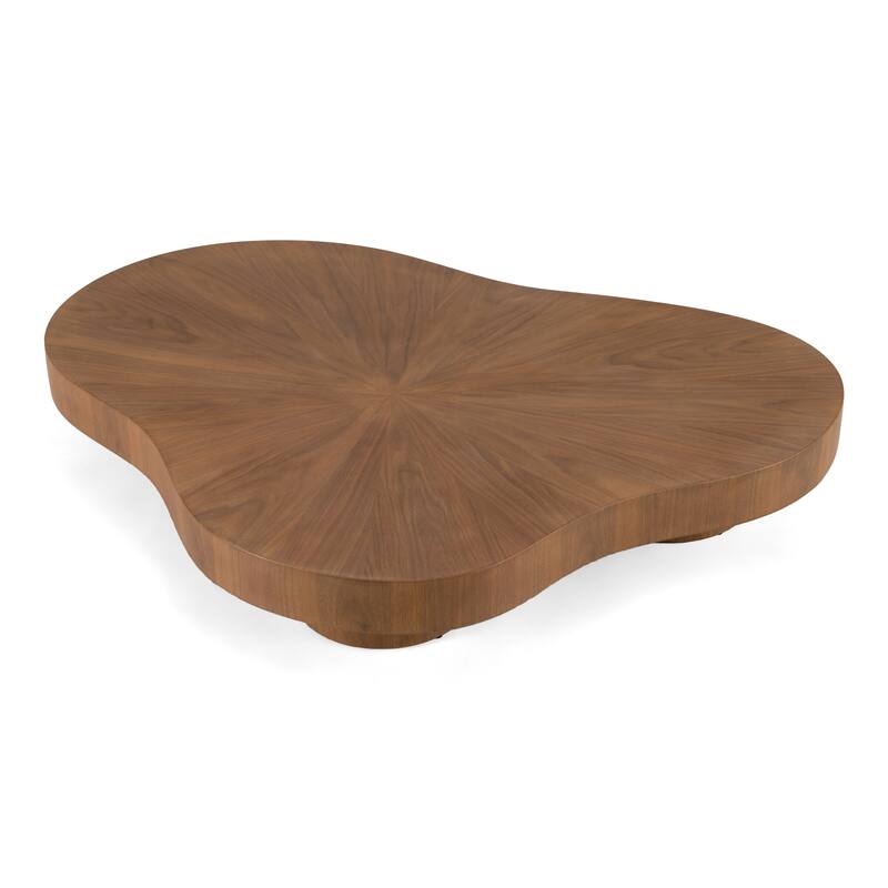 Modrest Larch Modern Walnut Nesting Table Set
