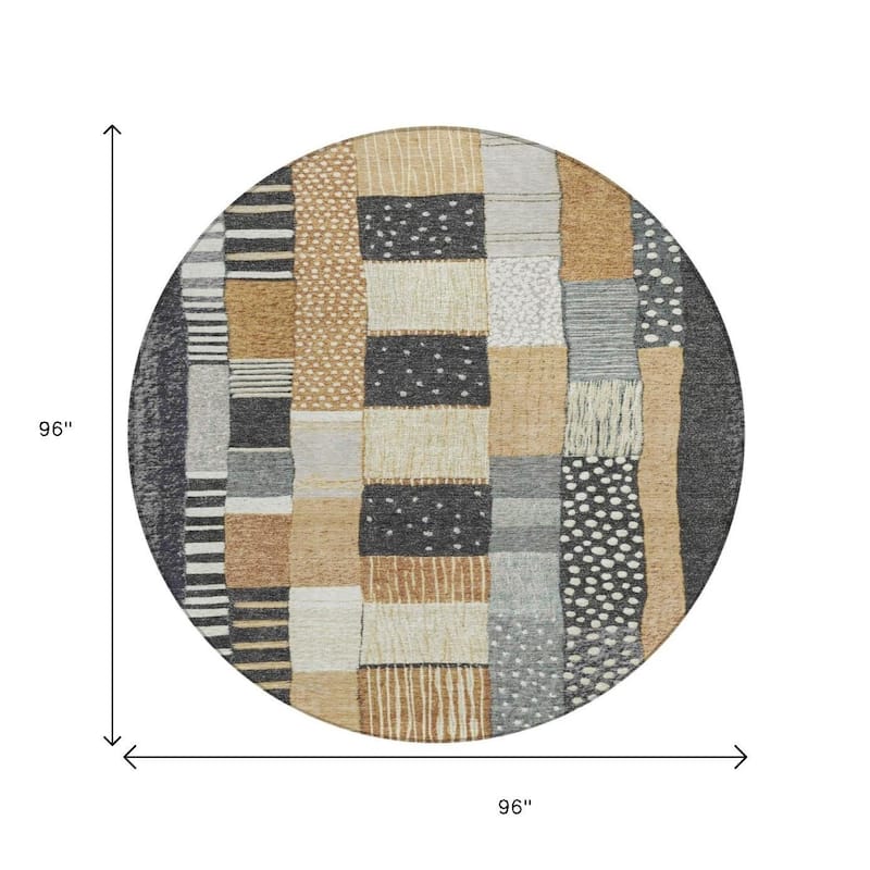HomeRoots Geometric Transitional Rectangle Outdoor Rug