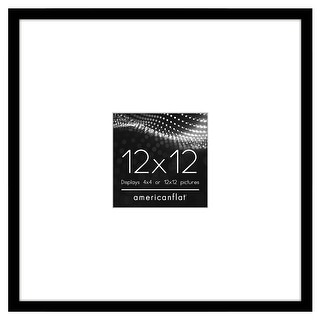 Americanflat Picture Frame with Oversized Mat - Plexiglass Cover