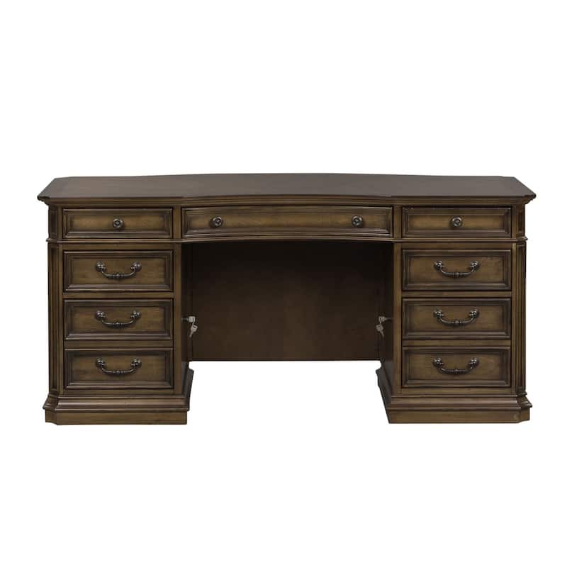 Amelia Antique Toffee Jr Executive Desk