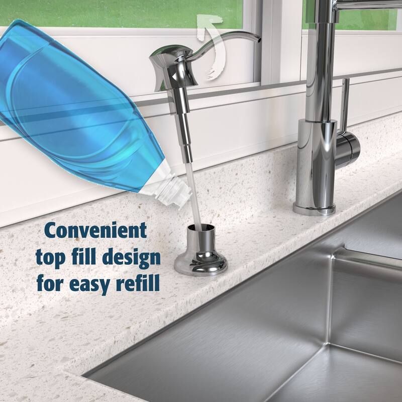 Keeney K612DSBN Premium Soap or Lotion Dispenser, Brushed Nickel