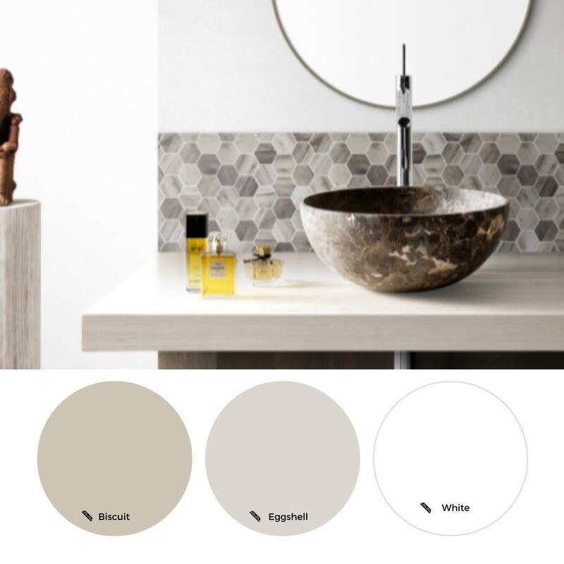 The Tile Life Recycled 1.88x1.88 Grey Hexagon Wood Look Glass Mosaic Backsplash Wall Tile