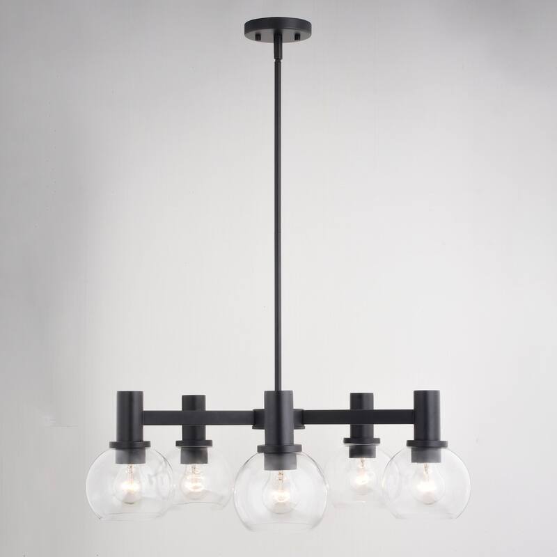 Vaxcel Lighting H0296 Marshall 5 Light 27" Wide Chandelier with Clear