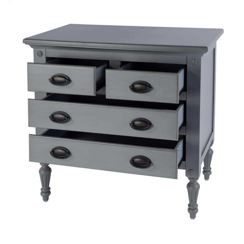 Easterbrook 31.5 in. W Rectangular Wood 4-Drawer Accent Chest