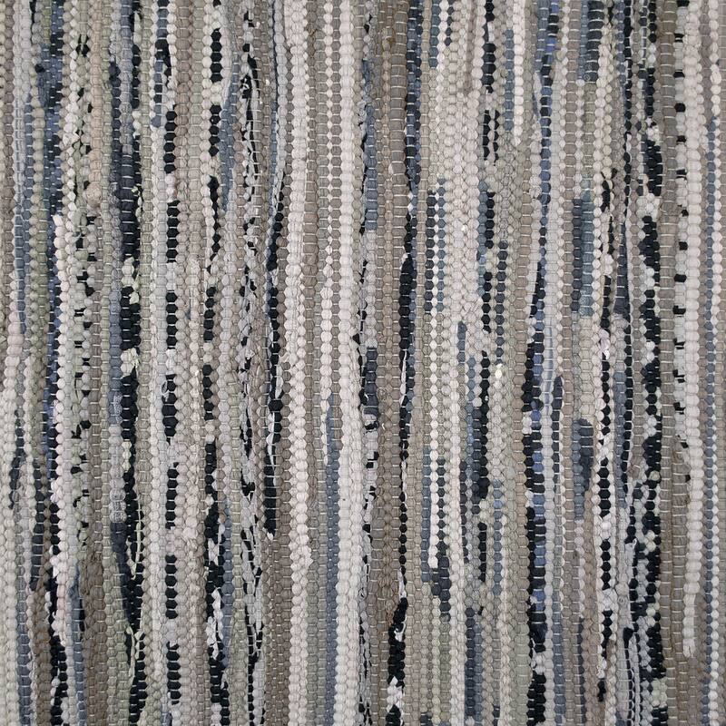 DII Recycled Fabric Striped Handmade Rag Rug