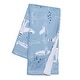 preview thumbnail 3 of 6, Bedtime Originals Little Aviator Blue/White Airplane Soft Fleece Baby Blanket