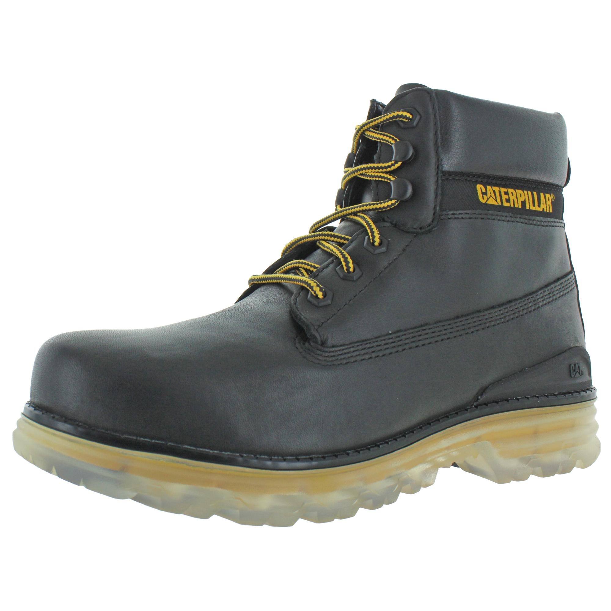 caterpillar leather lace up boots