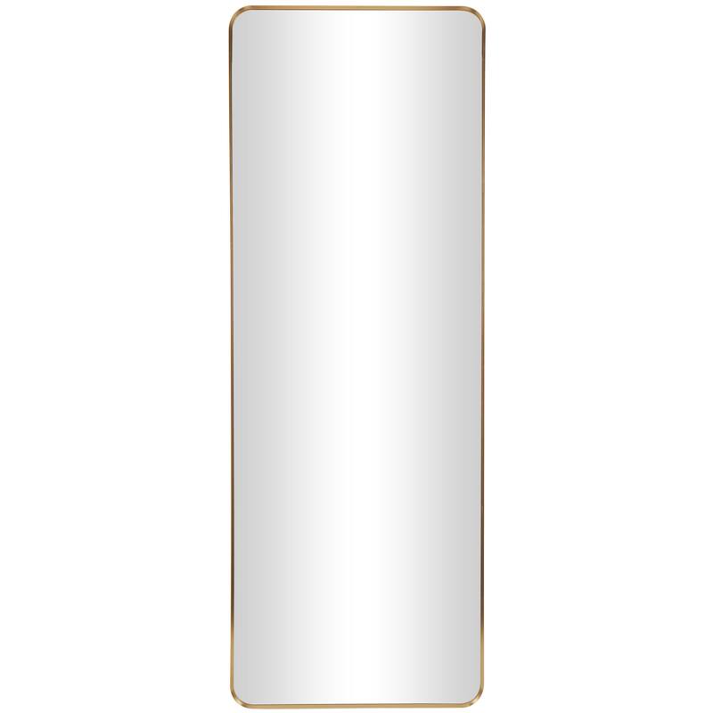 Metal Room Wall Mirror with Thin Frame - Gold - CosmoLiving by Cosmopolitan - Gold - 24"W, 65"H